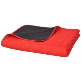Quilted reversible bedspread 220x240 cm red and black by , Bedspreads and duvets - Ref: Foro24-131553, Price: 28,93 €, Discou...