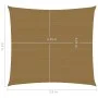 HDPE-Segelmarkise in Taupe-Grau, 160 g/m², 2,5x2,5 m. von , Sonnenschirme - Ref: Foro24-311383, Preis: 23,67 €, Rabatt: %