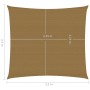 Taupe grey HDPE sail shade 160 g/m² 2.5x2.5 m by , Umbrellas - Ref: Foro24-311383, Price: 28,77 €, Discount: %