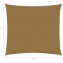 Taupe grey HDPE sail shade 160 g/m² 2.5x3 m by , Umbrellas - Ref: Foro24-311397, Price: 26,23 €, Discount: %