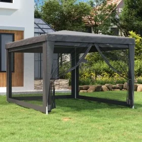Partyzelt mit 4 Wänden aus anthrazitgrauem HDPE-Netzstoff 3x4 m. von , Zelte und Pavillons - Ref: Foro24-319234, Preis: 101,6...