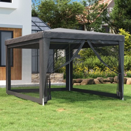 Partyzelt mit 4 Wänden aus anthrazitgrauem HDPE-Netzstoff 3x4 m. von , Zelte und Pavillons - Ref: Foro24-319234, Preis: 107,7...
