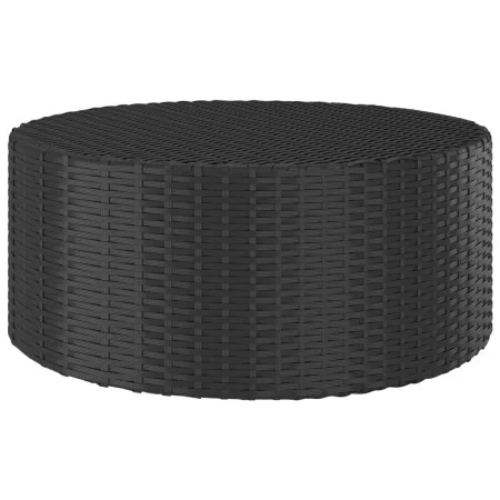 Black synthetic rattan coffee table 68x68x30 cm by vidaXL, Garden tables - Ref: Foro24-310467, Price: 88,91 €, Discount: %