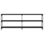 Mesa consola madera de ingeniería negra 200x29x75 cm de , Mesas auxiliares - Ref: Foro24-834110, Precio: 95,80 €, Descuento: %