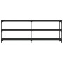 Schwarzer Konsolentisch aus Ingenieurholz 200x29x75 cm von , Seitentische - Ref: Foro24-834110, Preis: 97,21 €, Rabatt: %