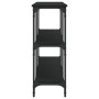 Black engineered wood console table 200x29x75 cm by , Side tables - Ref: Foro24-834110, Price: 97,21 €, Discount: %