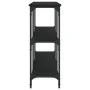 Mesa consola madera de ingeniería negra 200x29x75 cm de , Mesas auxiliares - Ref: Foro24-834110, Precio: 95,80 €, Descuento: %