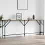 Mesa consola madera de ingeniería roble Sonoma 200x29x75 cm de , Mesas auxiliares - Ref: Foro24-837778, Precio: 59,86 €, Desc...