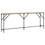 Sonoma oak engineered wood console table 200x29x75 cm by , Side tables - Ref: Foro24-837778, Price: 59,88 €, Discount: %