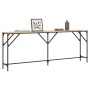 Sonoma oak engineered wood console table 200x29x75 cm by , Side tables - Ref: Foro24-837778, Price: 60,60 €, Discount: %