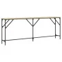 Sonoma oak engineered wood console table 200x29x75 cm by , Side tables - Ref: Foro24-837778, Price: 59,88 €, Discount: %