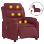Sillón de masaje reclinable eléctrico tela rojo tinto de , Sillones - Ref: Foro24-3204971, Precio: 315,07 €, Descuento: %