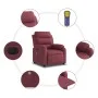 Sillón de masaje reclinable eléctrico tela rojo tinto de , Sillones - Ref: Foro24-3204971, Precio: 315,07 €, Descuento: %