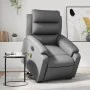 Sillón de masaje elevable eléctrico cuero sintético gris de , Sillones - Ref: Foro24-3205066, Precio: 357,94 €, Descuento: %