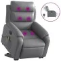 Sillón de masaje elevable eléctrico cuero sintético gris de , Sillones - Ref: Foro24-3205066, Precio: 357,94 €, Descuento: %