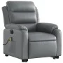 Sillón de masaje elevable eléctrico cuero sintético gris de , Sillones - Ref: Foro24-3205066, Precio: 357,94 €, Descuento: %