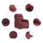 Sillón eléctrico reclinable elevable de tela rojo tinto de , Sillones - Ref: Foro24-3205007, Precio: 344,62 €, Descuento: %