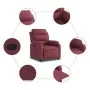 Electric reclining armchair in burgundy fabric by , Armchairs - Ref: Foro24-3204959, Price: 288,65 €, Discount: %