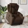 Sillón eléctrico reclinable elevable de tela marrón de , Sillones - Ref: Foro24-3204510, Precio: 332,65 €, Descuento: %