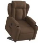 Sillón eléctrico reclinable elevable de tela marrón de , Sillones - Ref: Foro24-3204510, Precio: 332,65 €, Descuento: %