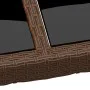 Garden table with brown synthetic rattan surface glass top by vidaXL, Garden tables - Ref: Foro24-310595, Price: 182,25 €, Di...