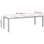 Garden table with brown synthetic rattan surface glass top by vidaXL, Garden tables - Ref: Foro24-310595, Price: 182,25 €, Di...