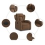 Electric brown fabric recliner by , Armchairs - Ref: Foro24-3204462, Price: 250,99 €, Discount: %