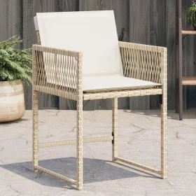 Garden chairs with cushions 4 pcs synthetic rattan beige by , Garden chairs - Ref: Foro24-365021, Price: 183,25 €, Discount: %