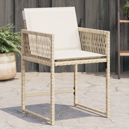 Garden chairs with cushions 4 pcs synthetic rattan beige by , Garden chairs - Ref: Foro24-365021, Price: 160,23 €, Discount: %