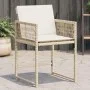 Gartenstühle mit Kissen, 4 Stück, aus synthetischem Rattan in Beige. von , Gartenstühle - Ref: Foro24-365021, Preis: 183,25 €...