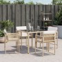 Garden chairs with cushions 4 pcs synthetic rattan beige by , Garden chairs - Ref: Foro24-365021, Price: 160,23 €, Discount: %