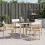 Gartenstühle mit Kissen, 4 Stück, aus synthetischem Rattan in Beige. von , Gartenstühle - Ref: Foro24-365021, Preis: 183,25 €...