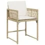Gartenstühle mit Kissen, 4 Stück, aus synthetischem Rattan in Beige. von , Gartenstühle - Ref: Foro24-365021, Preis: 183,25 €...