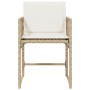 Garden chairs with cushions 4 pcs synthetic rattan beige by , Garden chairs - Ref: Foro24-365021, Price: 160,23 €, Discount: %