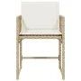 Garden chairs with cushions 4 pcs synthetic rattan beige by , Garden chairs - Ref: Foro24-365021, Price: 183,25 €, Discount: %