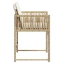 Garden chairs with cushions 4 pcs synthetic rattan beige by , Garden chairs - Ref: Foro24-365021, Price: 160,23 €, Discount: %