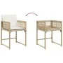 Gartenstühle mit Kissen, 4 Stück, aus synthetischem Rattan in Beige. von , Gartenstühle - Ref: Foro24-365021, Preis: 183,25 €...