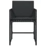Garden chairs with cushions, 4 units, black synthetic rattan by , Garden chairs - Ref: Foro24-365035, Price: 189,21 €, Discou...