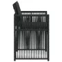 Garden chairs with cushions, 4 units, black synthetic rattan by , Garden chairs - Ref: Foro24-365035, Price: 189,21 €, Discou...
