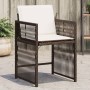 Gartenstühle mit Kissen, 4 Stück, aus braunem Kunst-Rattan. von , Gartenstühle - Ref: Foro24-365037, Preis: 206,44 €, Rabatt: %