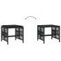 Taburetes de jardín con cojines 4 uds ratán PE negro 41x41x36cm de , Otomanas de exterior - Ref: Foro24-365056, Precio: 83,13 €