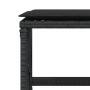 Taburetes de jardín con cojines 4 uds ratán PE negro 41x41x36cm de , Otomanas de exterior - Ref: Foro24-365056, Precio: 83,13 €