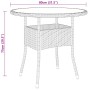 Gartentisch gehärtetes Glas synthetisches Rattan braun Ø80x75 cm von vidaXL, Gartentische - Ref: Foro24-310605, Preis: 98,74 ...