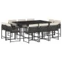 11-piece garden dining set with black synthetic rattan cushions by , Garden sets - Ref: Foro24-3211566, Price: 627,09 €, Disc...