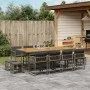 Garden dining set with 13-piece synthetic rattan gray cushions. by , Garden sets - Ref: Foro24-3211526, Price: 728,86 €, Disc...