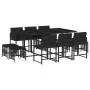 11-piece garden dining set with black synthetic rattan cushions by , Garden sets - Ref: Foro24-3211507, Price: 509,47 €, Disc...