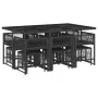 11-piece garden dining set with black synthetic rattan cushions by , Garden sets - Ref: Foro24-3211507, Price: 509,47 €, Disc...