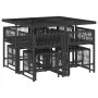 9-piece garden dining set with black synthetic rattan cushions by , Garden sets - Ref: Foro24-3211494, Price: 376,36 €, Disco...