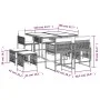 9-piece garden dining set with black synthetic rattan cushions by , Garden sets - Ref: Foro24-3211494, Price: 376,36 €, Disco...