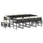 Garten-Essgruppe mit 13-teiligen Kissen aus schwarzem synthetischem Rattan. von , Gartensets - Ref: Foro24-3211518, Preis: 63...